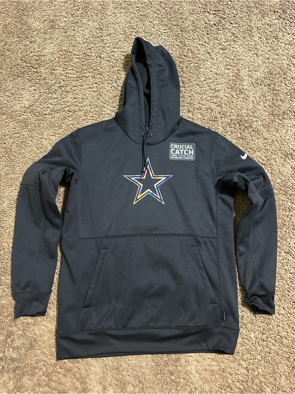 Vintage NFL Nike Dallas “Crucial Catch” hoodie 00w size large